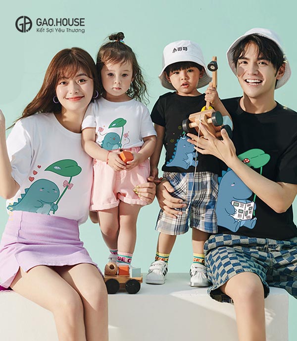 Áo thun gia đình ở Bắc Giang