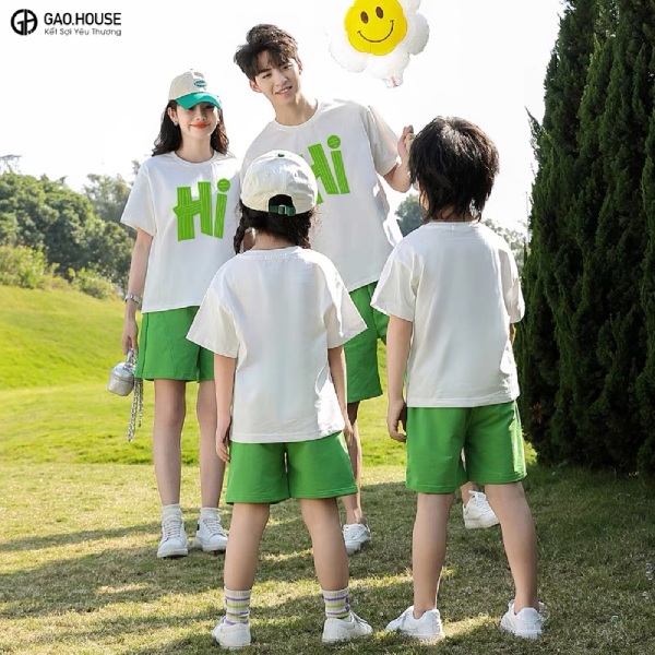 Áo thun gia đình ở Bến Tre