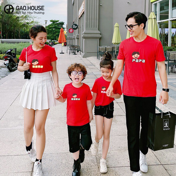 Áo thun gia đình tại Nam Định