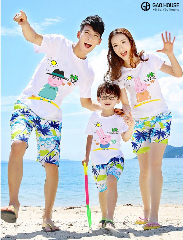 Đồng phục gia đình đi biển tại Bình Dương
