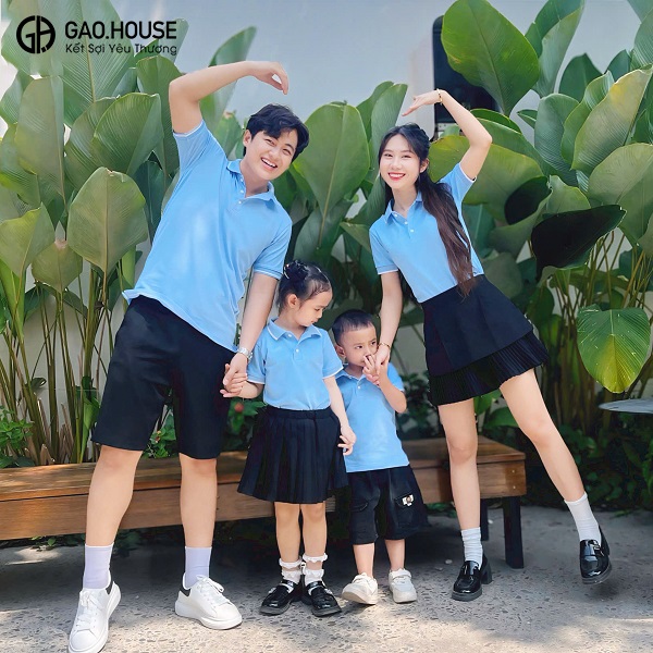 Đồng phục gia đình đi biển tại Hậu Giang