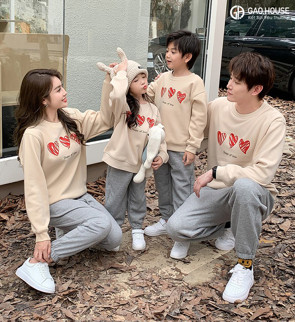 Đồng phục gia đình mùa đông ở Bắc Ninh