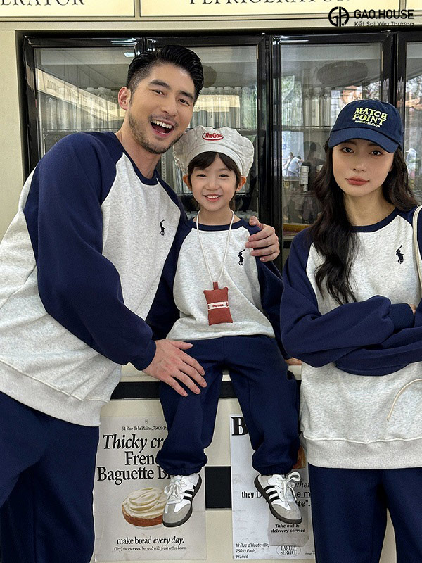 Đồng phục gia đình mùa đông ở Thái Bình