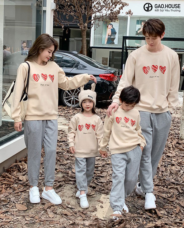 Đồng phục gia đình mùa đông tại Hòa Bình