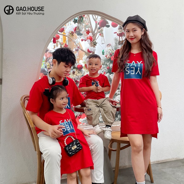 Mẫu áo gia đình Noel tại Ninh Thuận 