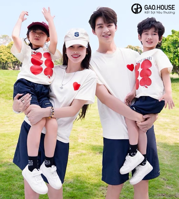 Mẫu áo gia đình tại Hải Dương 