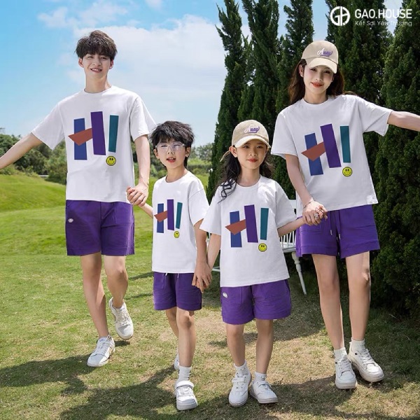 Mẫu áo nhóm gia đình tại Hải Phòng giá rẻ