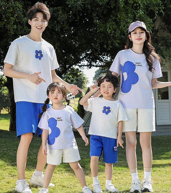 May áo gia đình Hòa Bình