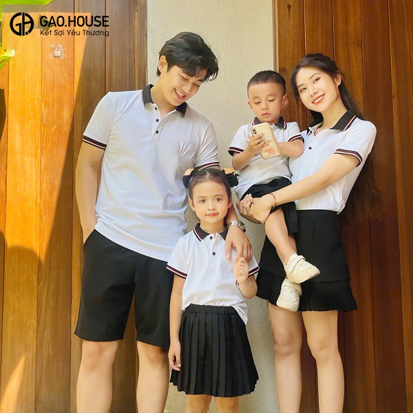 May áo polo gia đình tại Bình Phước