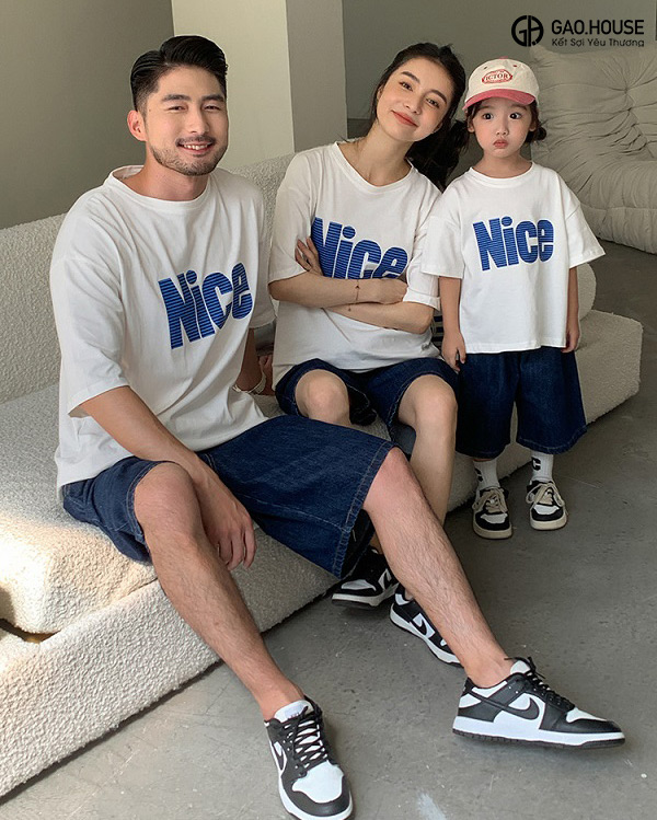 May đồng phục gia đình ở Long An đẹp