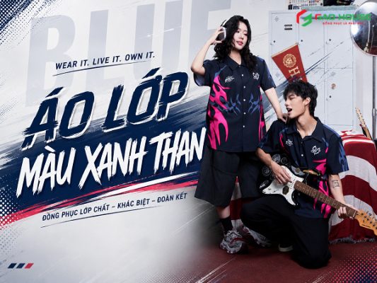 áo lớp màu xanh than
