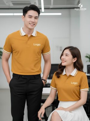 áo polo đồng phục công ty màu vàng nghệ