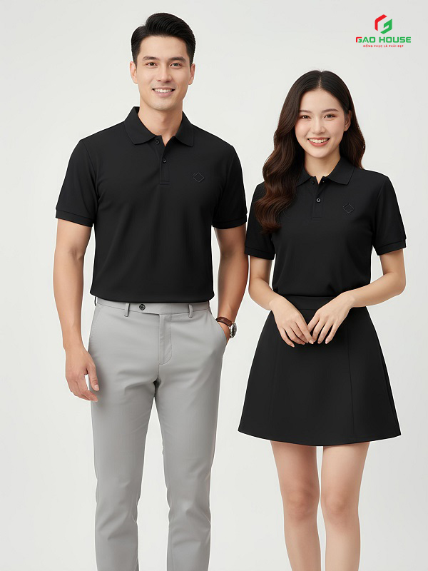 áo polo đồng phục doanh nghiệp màu đen