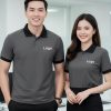 áo thun đồng phục công ty màu xám
