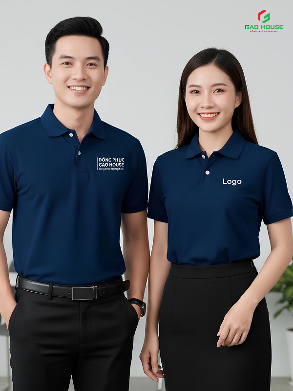 Đồng phục doanh nghiệp màu xanh than có sẵn