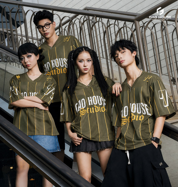 Mẫu áo lớp xanh rêu 