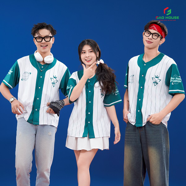 Mẫu áo thun lớp màu xanh giá rẻ