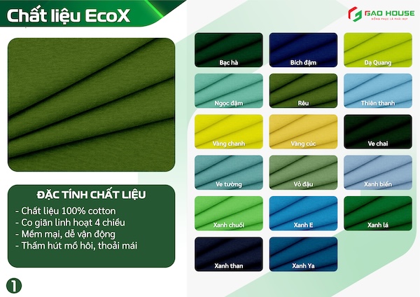 Vải EcoX may đồng phục công ty