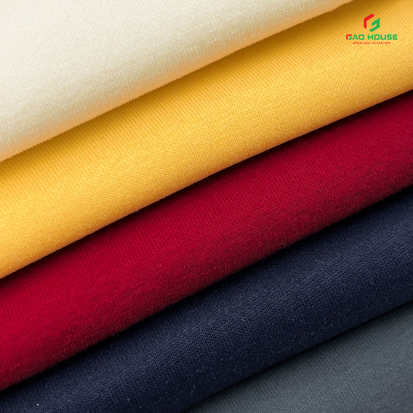 vải nỉ 2 da may áo lớp sweater màu xanh than