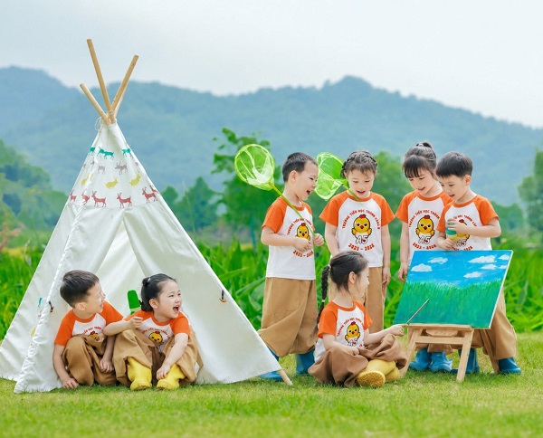 áo đồng phục mầm non dã ngoại